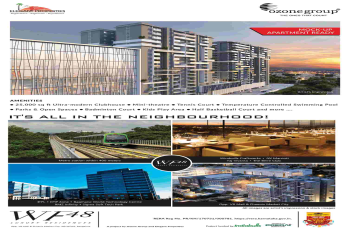 Mock up apartment ready for visit at Ozone WF 48 in Bangalore